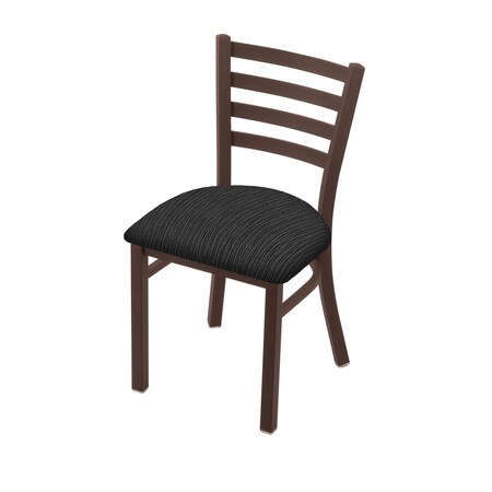 Holland Bar Stool Co 400 Jackie 18" Chair with Bronze Finish and Graph Coal Seat 40018BZ018